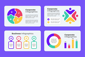 Colorful Business Chart Infographics