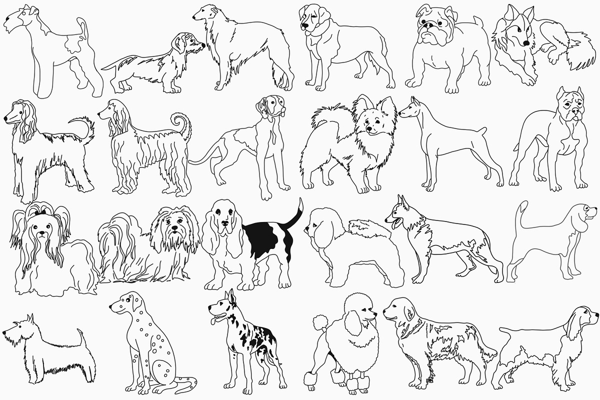 Dog Digital Stamps, a Graphic by Favorites_Art (Photo 9 of 15)