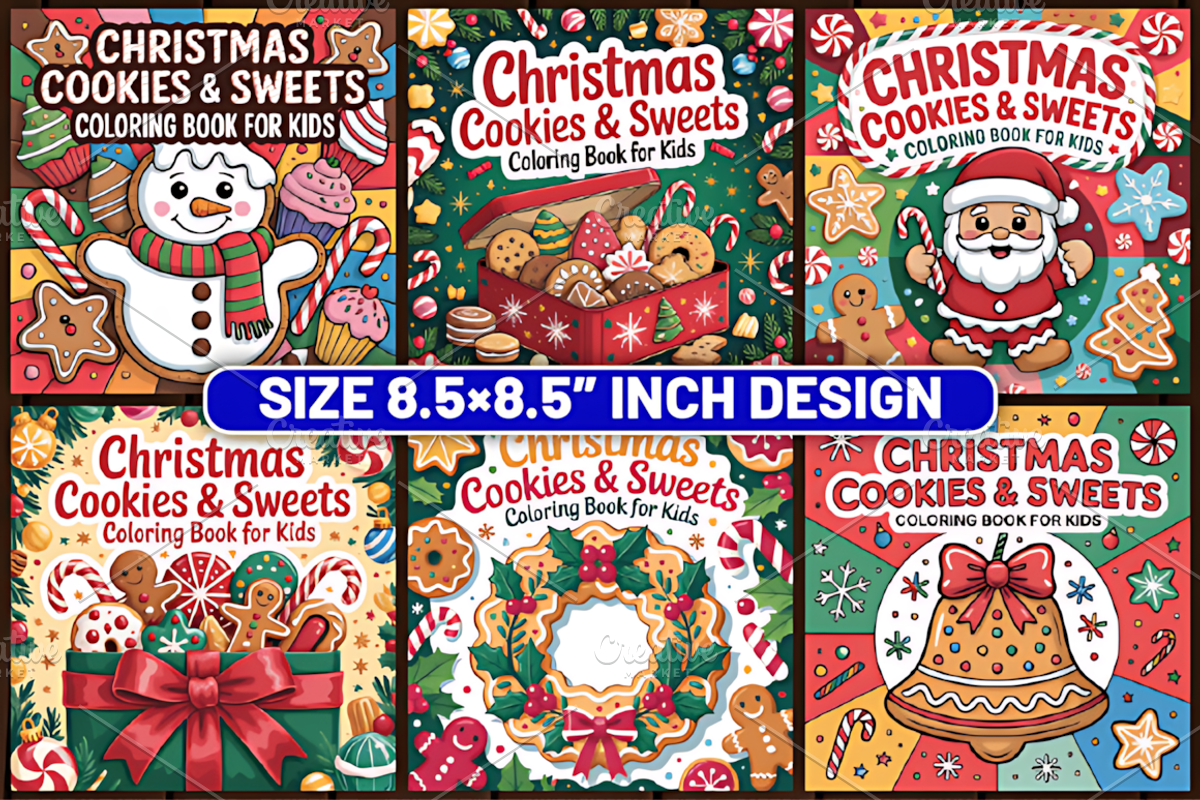 62 Christmas Cookies & Sweets Color, a Seasonal Illustration by Design Art (Photo 4 of 6)