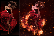 Fire Photoshop Action preview 4