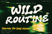 Wild Routine - Groovy Font Duo, a Sans Serif Font by Rillatype Studio (Thumbnail 1 of 9)