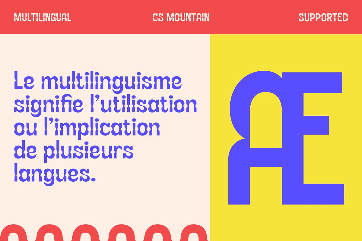 CS Mountain – Decorative Font, a Sans Serif Font by Craft Supply Co. (Photo 6 of 8)