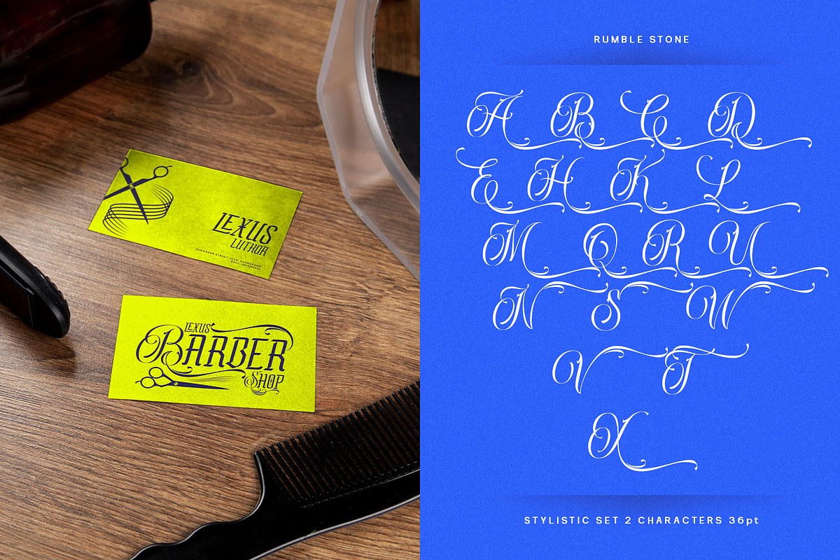 Rumble Stone Typeface, a Blackletter Font by alit design (Photo 5 of 16)