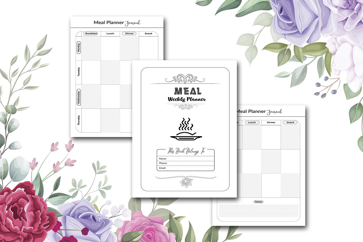 Meal Planner, a Stationery Template by design_hut (Photo 3 of 3)