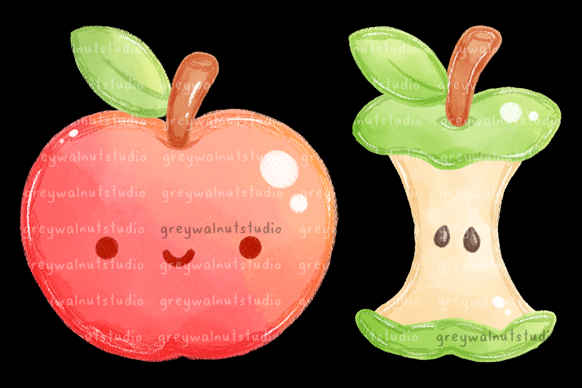 Apples Clipart, an Education Illustration by greywalnutstudio (Photo 4 of 4)