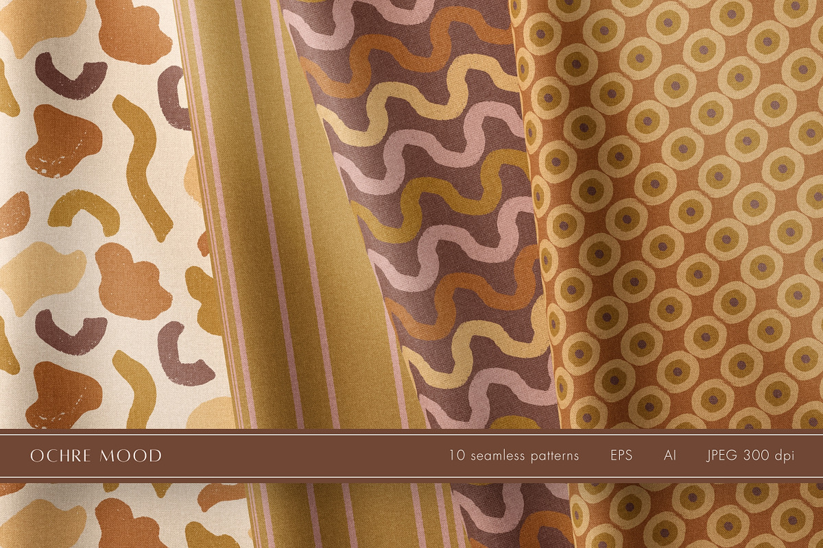 Earthy Boho Retro Pattern Collection, a Pattern Graphic by Enia Grace (Photo 2 of 11)
