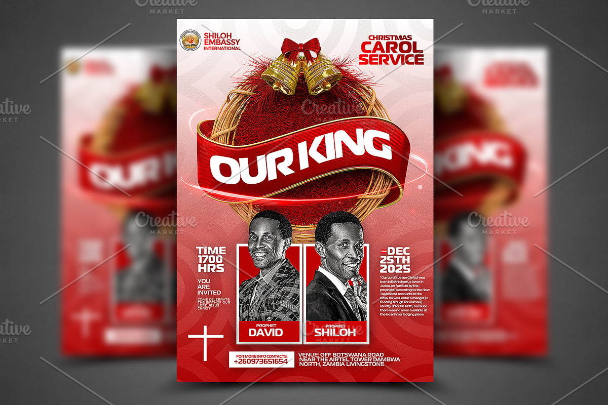 Christmas carol service Template, a Social Media Template by church flyer templates (Photo 1 of 4)