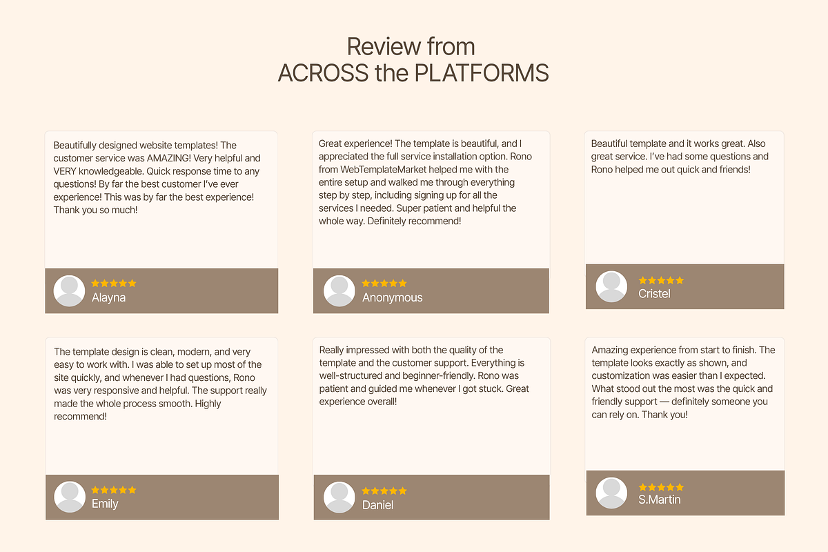 Photography WordPress Template Kit, a WordPress Template by Web Template Market (Photo 7 of 8)