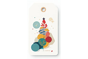 Geometric Christmas Gift Tag Clipart, a Decorative Illustration by Creative design (Thumbnail 4 of 7)
