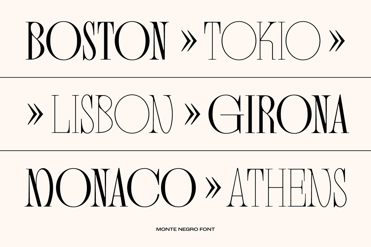 Monte Negro | Display Serif, a Serif Font by Ivan Rosenberg (Photo 4 of 13)