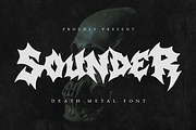 Sounder | Death Metal Font, a Symbol Font by Masyafi Studio (Thumbnail 1 of 9)
