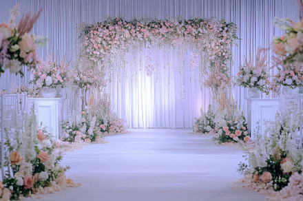 Elegant wedding ceremony decoration, a Photo by Iftikhar Alam