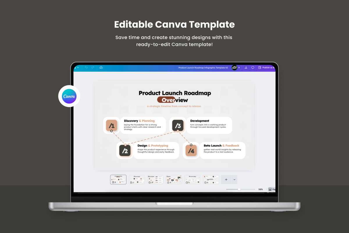 Product Roadmap Infographic V2, a Work Illustration by productype1 (Photo 3 of 5)