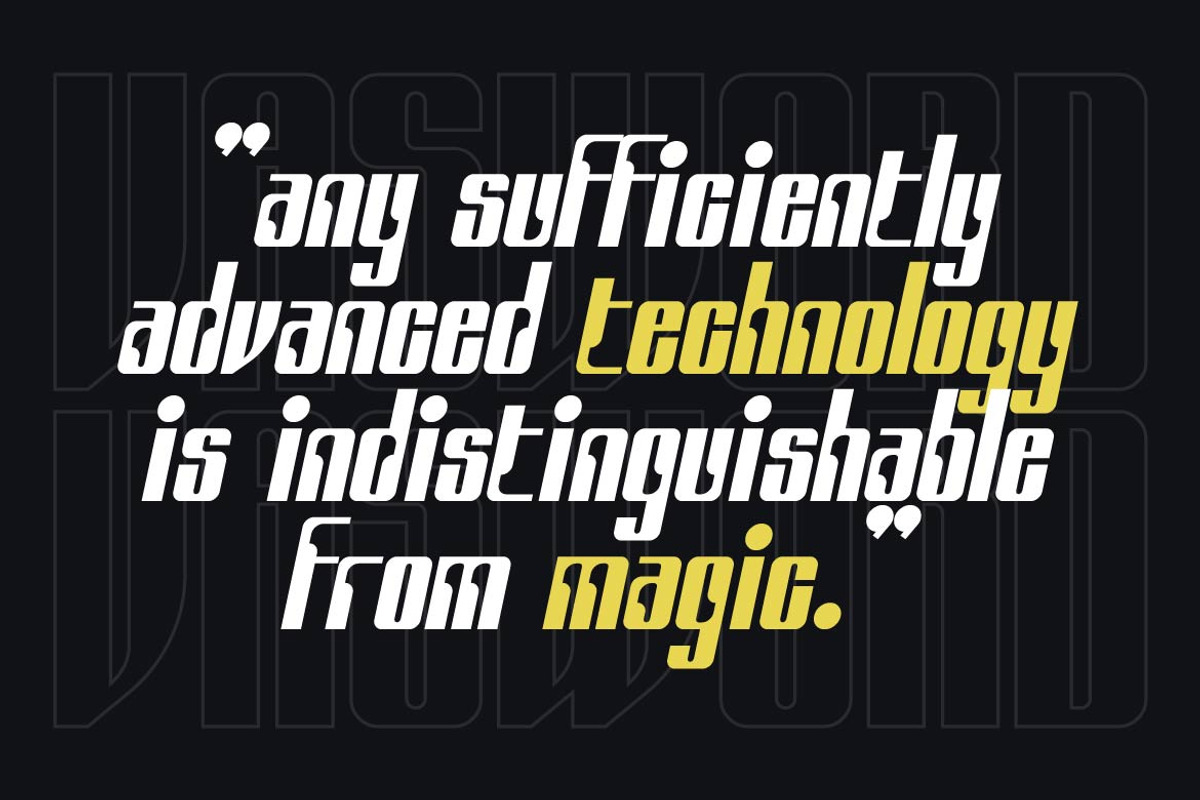 Vasword – Condensed Retro Font, a Sans Serif Font by Artiveko (Photo 6 of 8)