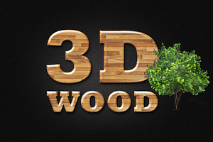 3d wood effect