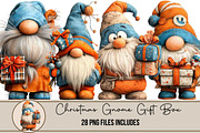 Christmas Gnome Gift Box Clipart, an Illustration by DreamArtGraphic (Thumbnail 1 of 4)
