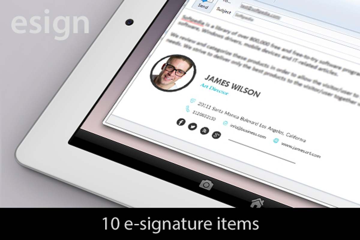 10 eMailing Signatures (10items), a Templates & Theme by Renovatio (Photo 1 of 3)