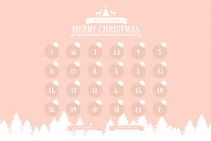 HTML Christmas XMAS Advent Calendar