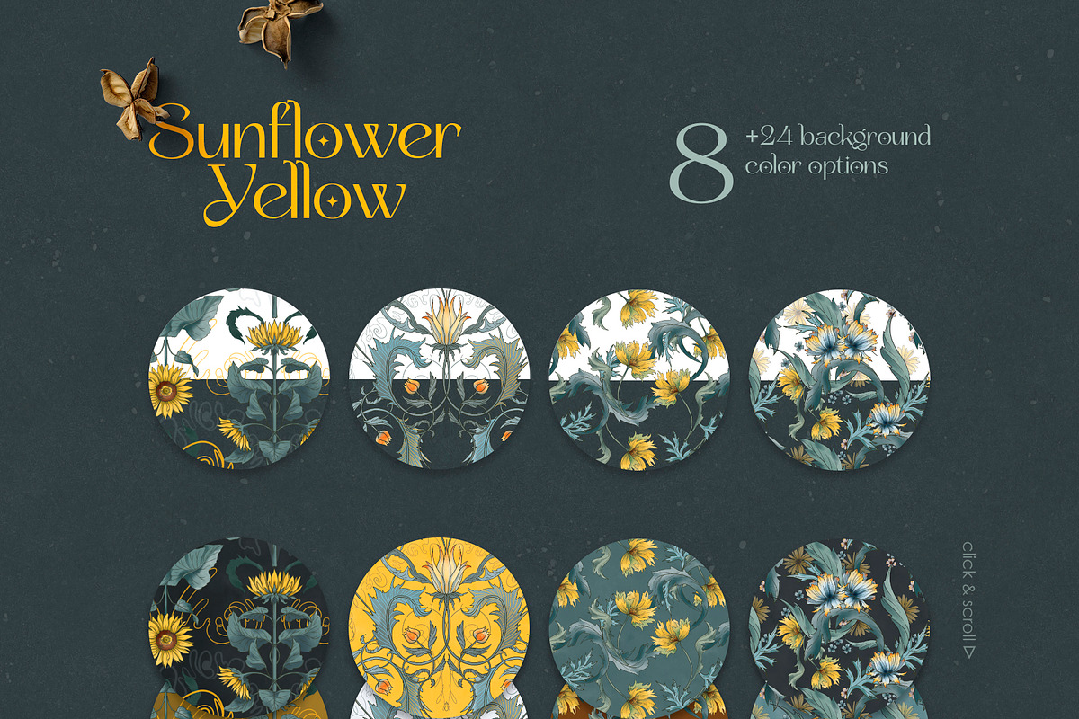 Sunflower Yellow. Pattern Collection, a Pattern Graphic by Colden Blue (Photo 4 of 14)