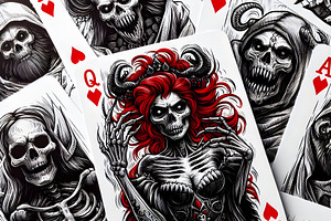 Horror-Themed Playing Cards: Gothic