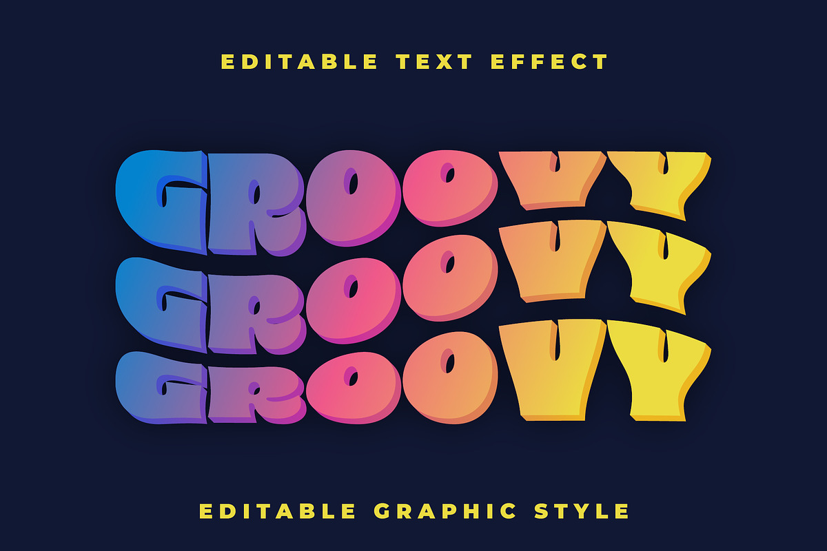 Retro Gradient Wavy Text Effect