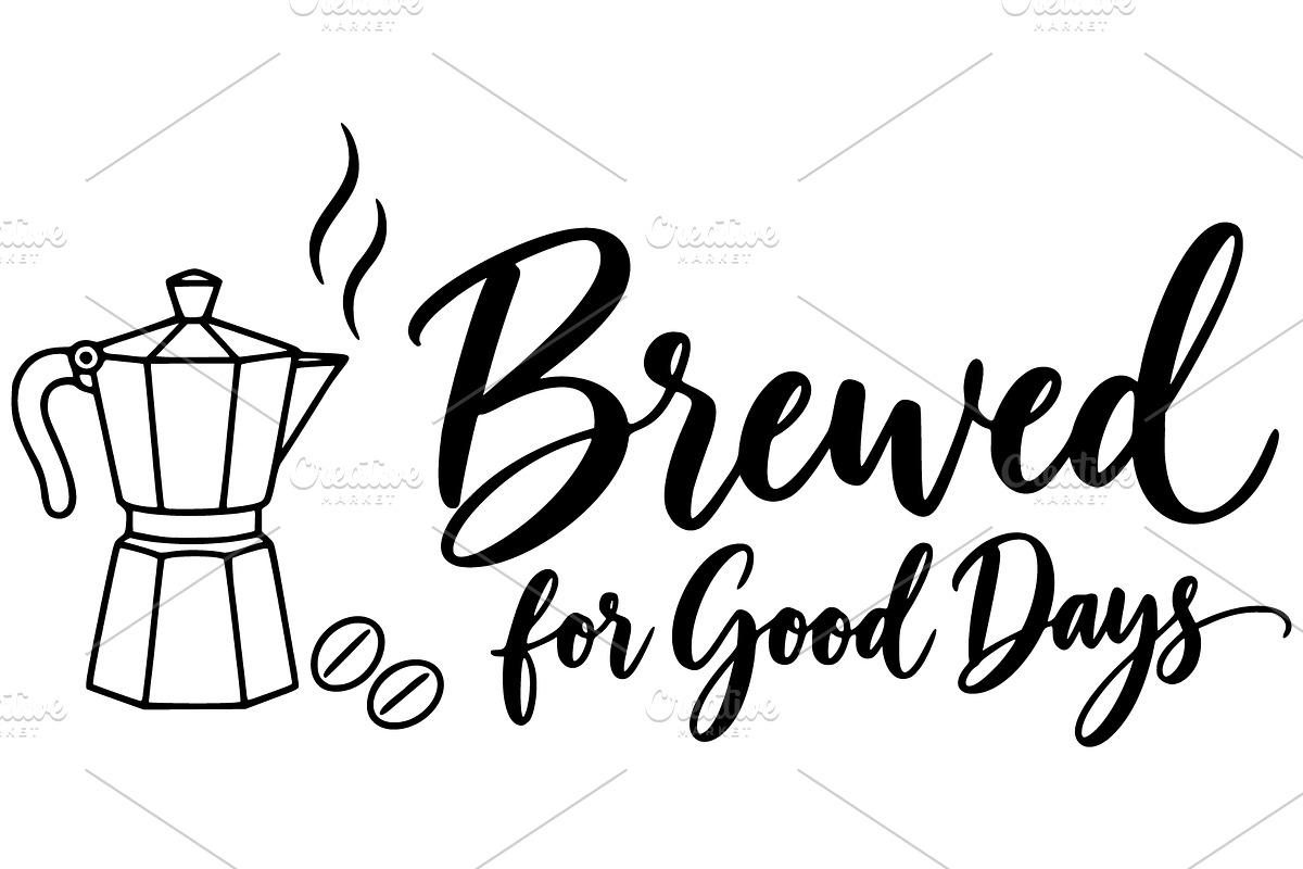Brewed for Good Days Moka Pot Art, a Food Illustration by Ghagra (Photo 2 of 7)