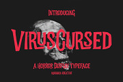 Virus Cursed Halloween Sans Vintage, a Sans Serif Font by Maulana Creative (Thumbnail 1 of 8)