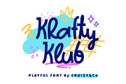 Krafty Klub, a Handwritten Font by Cruizy & Co (Thumbnail 1 of 8)