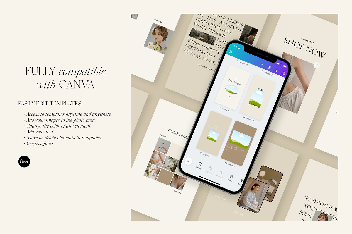Muse Social Media Pack Canva, a Social Media Template by Feel This (Photo 26 of 32)