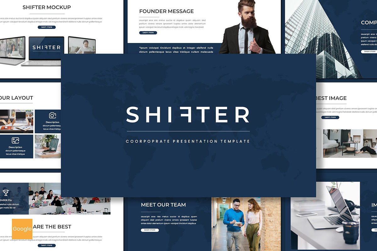 Shifter - Google Slides Template, a Presentation Template by inspirasign (Photo 1 of 4)
