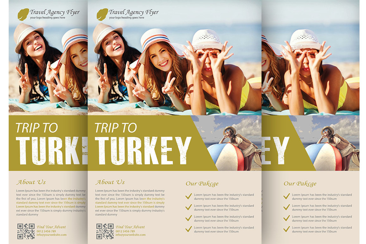 Travel Agency Flyer, a Flyer Template by TheGraphicsWorld (Photo 1 of 3)
