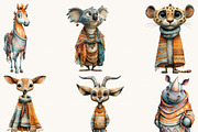 Whimsical African Animas Clipart, an Animal Illustration by Design Scotch (Thumbnail 4 of 9)