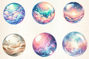 Pastel Soap Bubbles Clipart, an Illustration by DreamArtGraphic (Thumbnail 3 of 4)