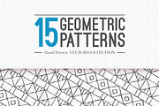 15 Hand Drawn Seamless Patterns, a Pattern Graphic by Solana (Thumbnail 4 of 6)