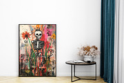 Floral Black Culture Wall Art Set, a Decorative Illustration by PrintablesByFranklyn (Thumbnail 7 of 9)