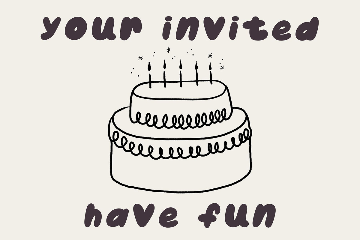 Party Balloon Bubble Font, a Handwritten Font by Eryn Rose Design (Photo 5 of 13)