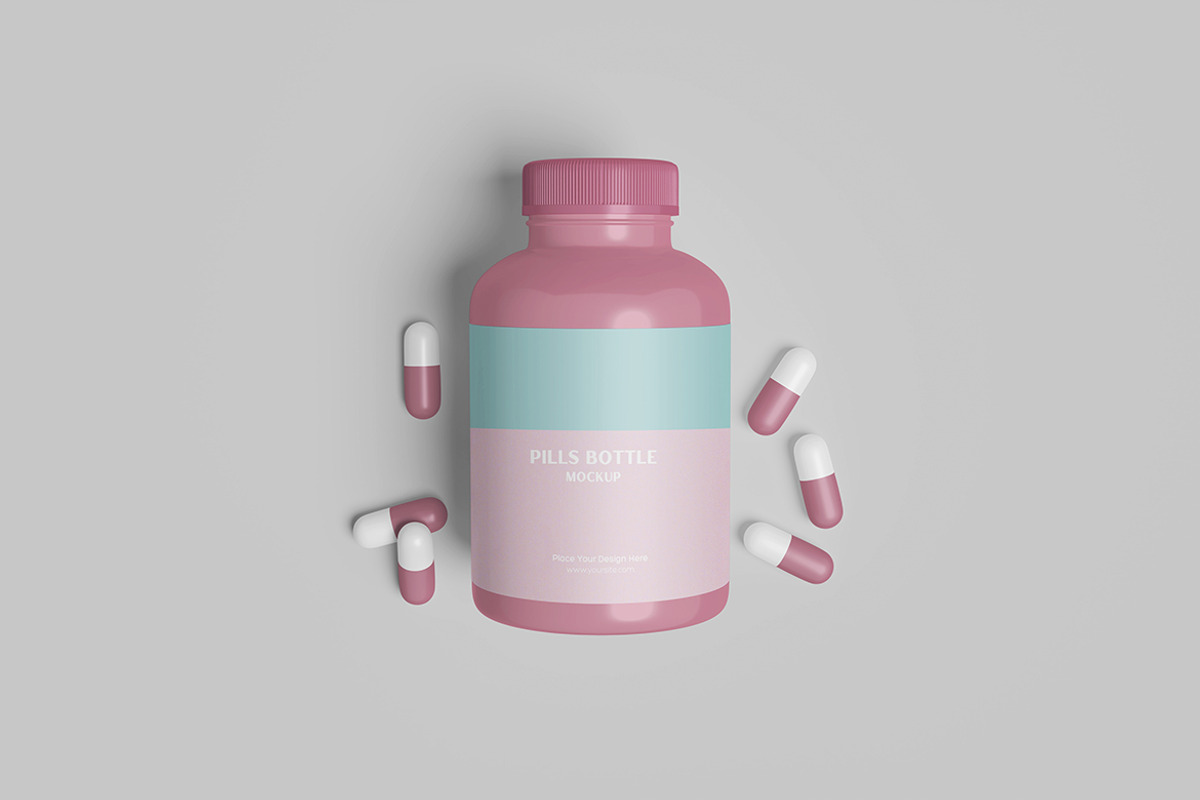 Pills Bottle Mockup, a Packaging Mockup by MrLetters (Photo 5 of 5)