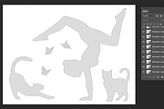 Yoga Girl And Cat Photo Collage, a Templates & Theme by AIW SOLUTIONS (Thumbnail 2 of 5)