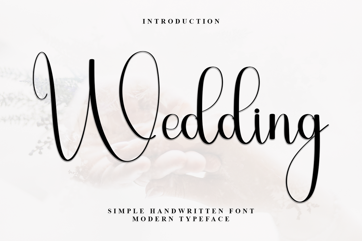 Wedding, a Handwritten Font by InermediaSTUDIO (Photo 1 of 7)