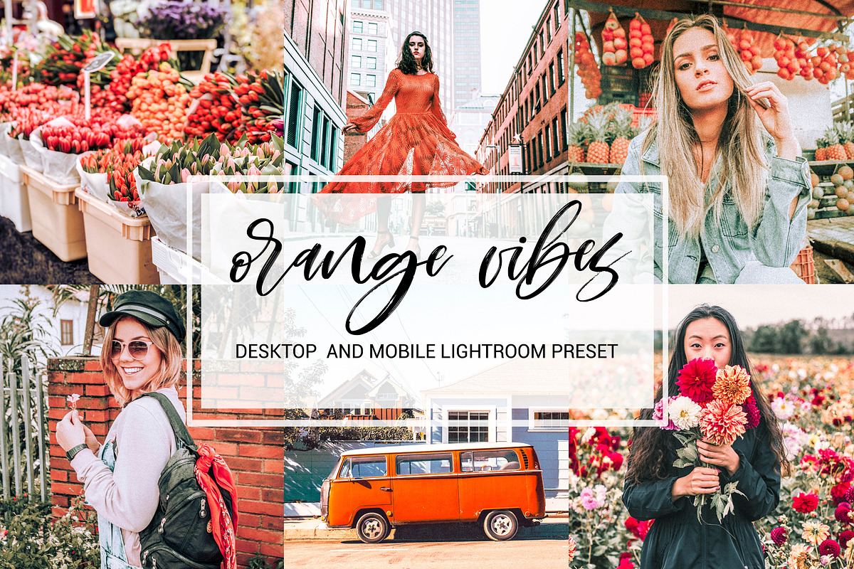 Orange Vibes.Desktop & Mobile Preset, an Action Add-On by OceanChild (Photo 1 of 10)