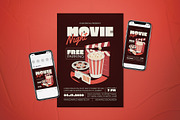 Movie Night Flyer Set, a Flyer Template by The Good Store (Thumbnail 1 of 2)
