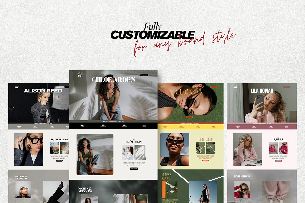 UGC Portfolio Canva website template, a Landing Page Template by Digital&Chic (Photo 4 of 4)