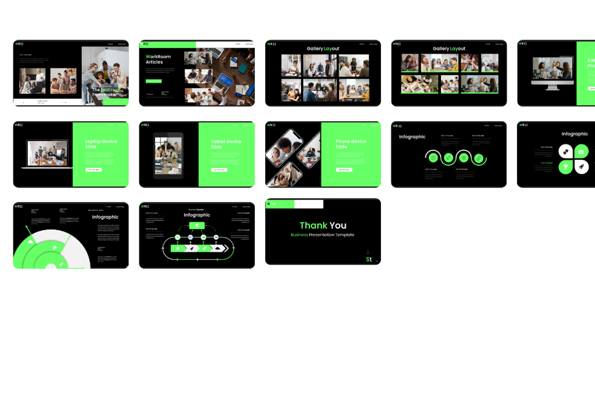 Work - Business Presentation, an UI Kit Template by Hammad Arif (Photo 3 of 3)