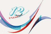 12 creative multicolored waves, an Object Graphic by Ruliz (Thumbnail 1 of 3)