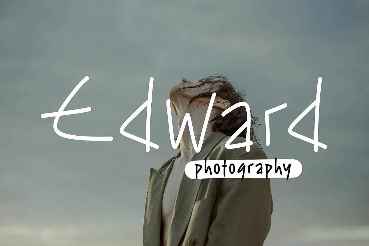 Sharp Edges a Handwritten Font, a Handwritten Font by Tera Asset Garage (Photo 3 of 9)