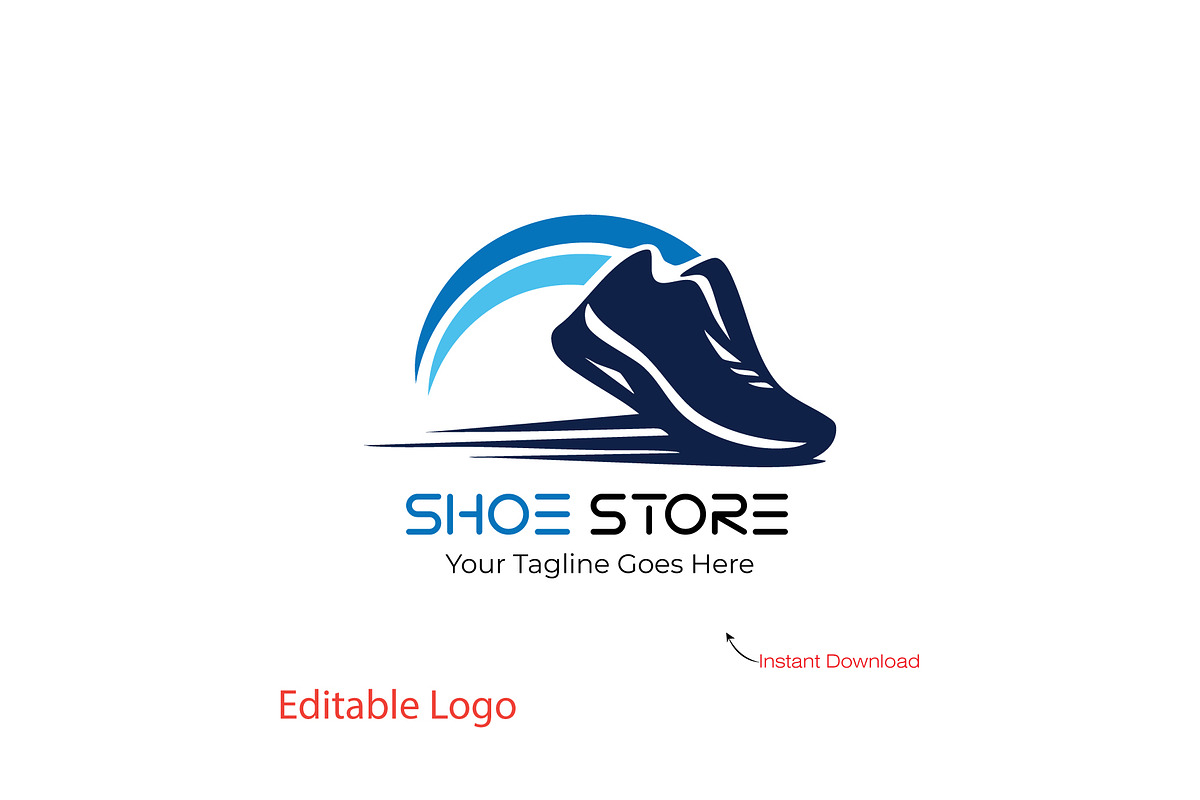 Custom Shoe Store Logo Design, a Branding & Logo Template by YUDesignStore (Photo 2 of 7)