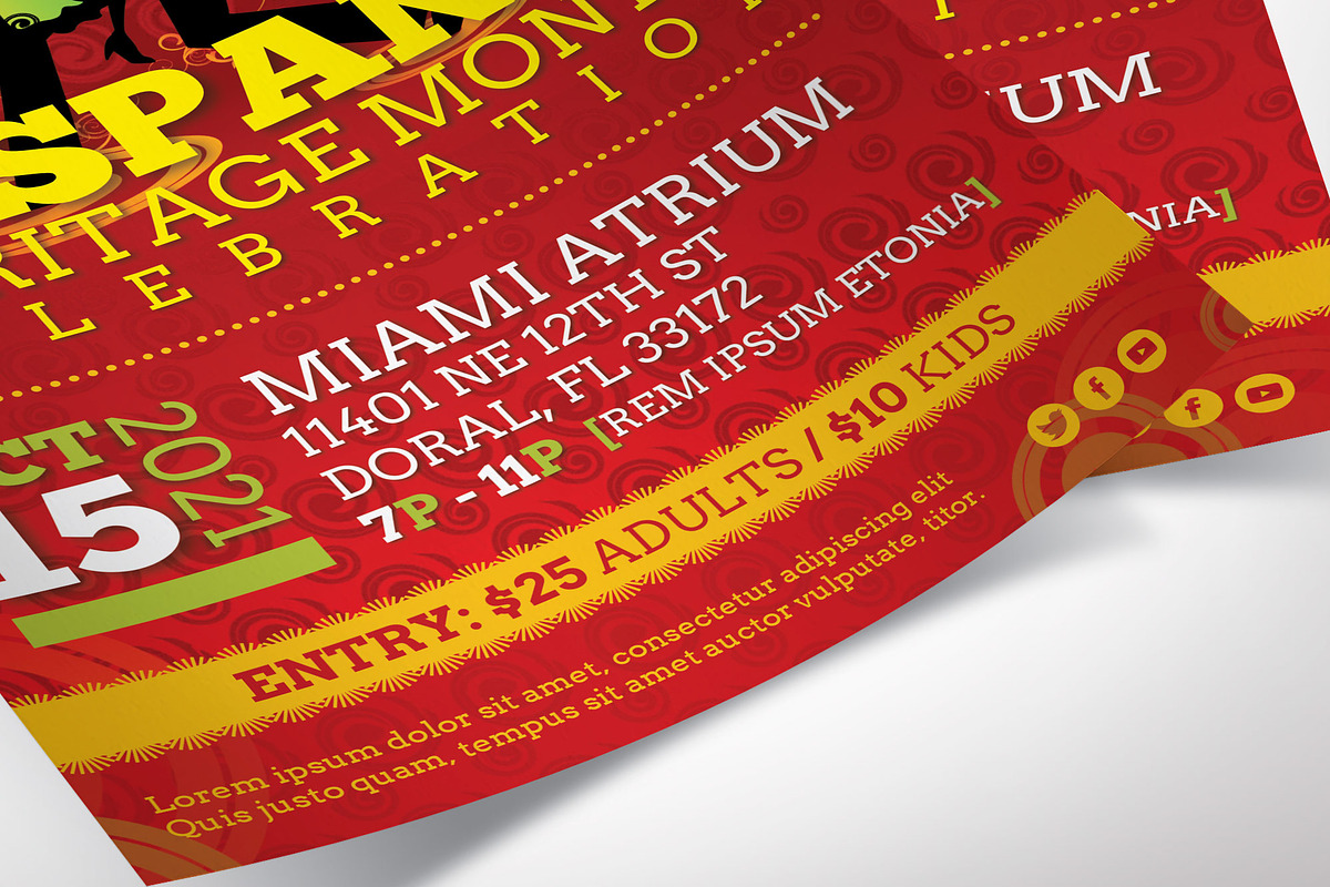 Hispanic Heritage Flyer Canva, a Flyer Template by Godserv Designs (Photo 9 of 10)