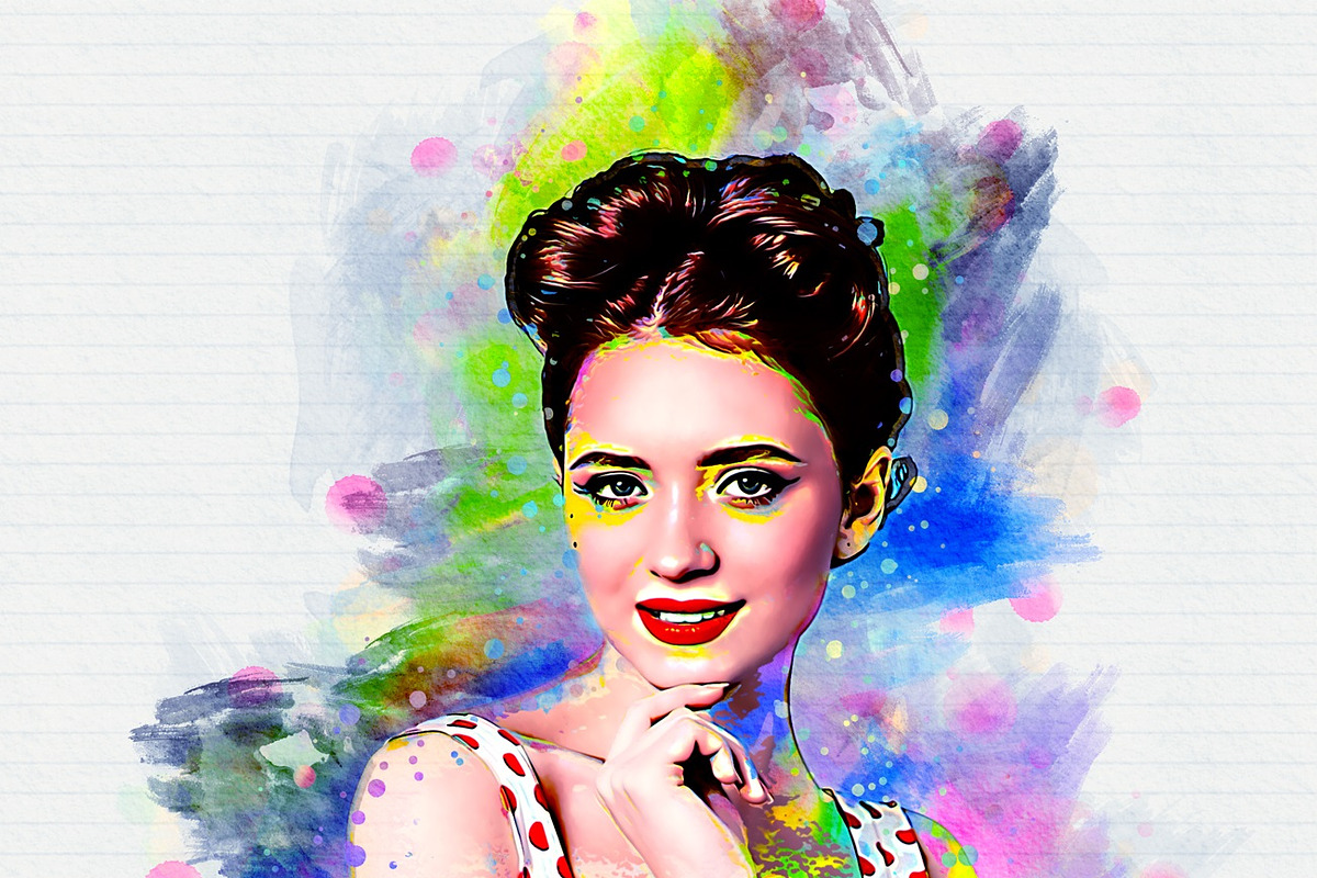 Pet Watercolor Art Plugin, an Action Add-On by MRI STUDIO (Photo 8 of 15)