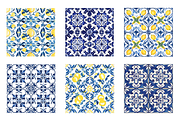 Sicilian Majolica Tile Patterns, a Pattern Graphic by Chromolume Studio (Thumbnail 3 of 28)