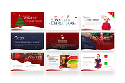 Winter Christmas PowerPoint Template, a Presentation Template by Brandearth RRGraph (Thumbnail 3 of 8)